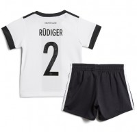 Tyskland Antonio Rudiger #2 Hjemme Trøje Børn VM 2022 Kortærmet (+ Korte bukser)